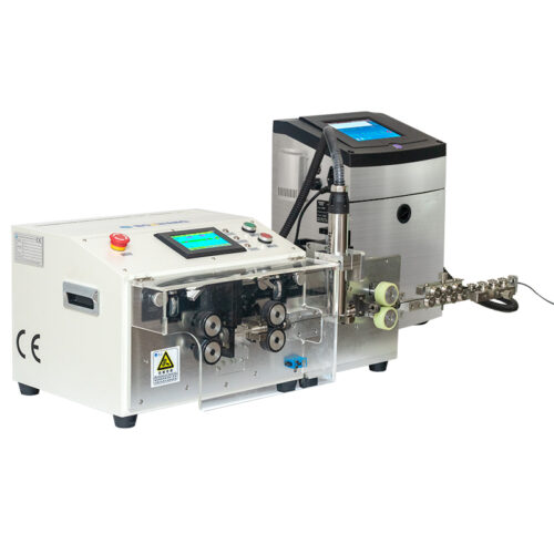 Cortadora de alambre automática Servo BZW-882DJ + impresora para etiquetado de cables