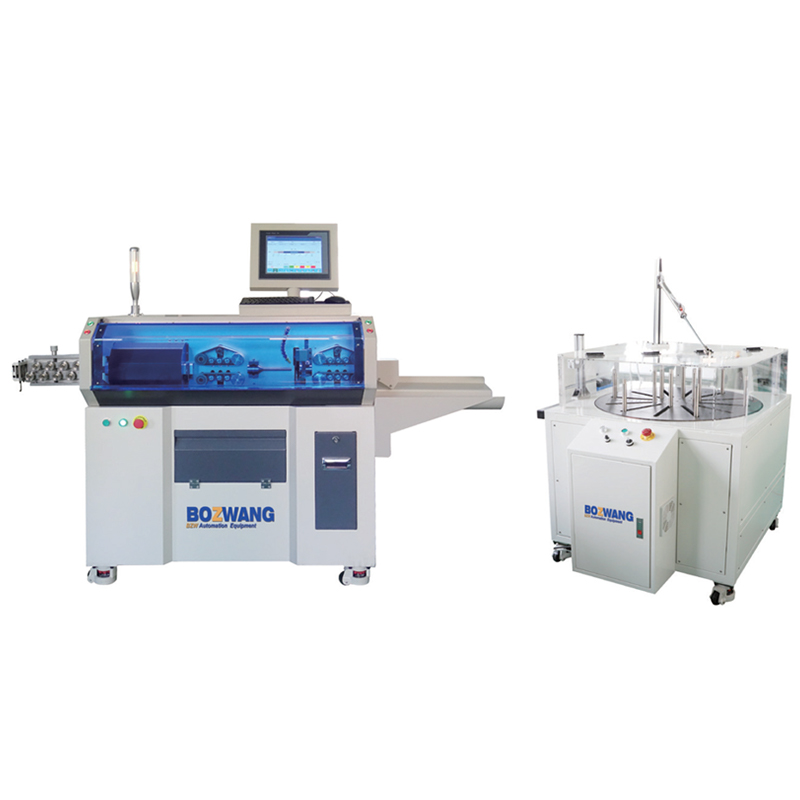 Cortadora y desforradora automática de 50 mm2 con cortadora giratoria y doble cuchilla-BZW-882DH50-X